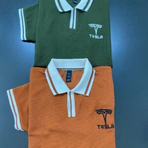 Tesla Inspired Zip-Up [Deep Orange + Forest Green] – 2 Pcs Combo